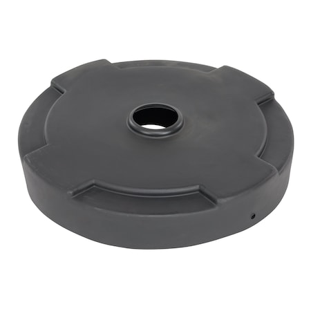 Vestil DRUM RECYCLING LID 55 GAL DRUM BLACK DC-P-55-CAN-BK